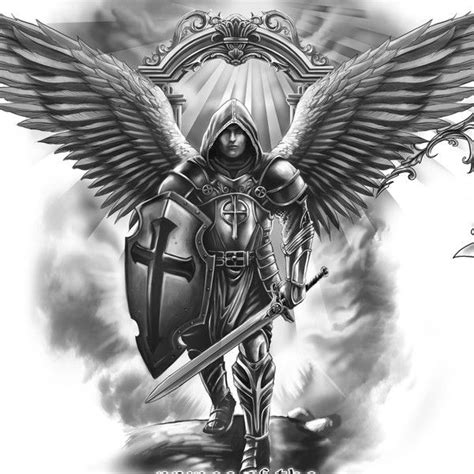 Create a modern take on st. michael the archangel for my tattoo | Tattoo contest | 99designs ...