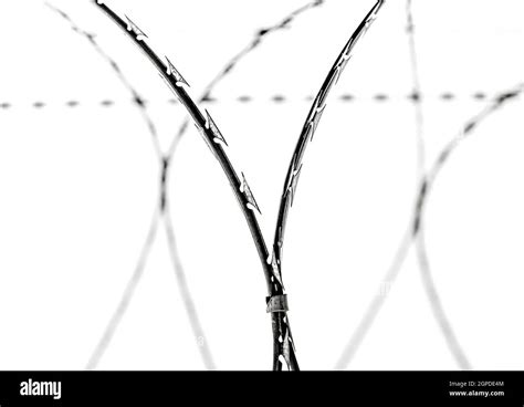 Razor wire wall Cut Out Stock Images & Pictures - Alamy