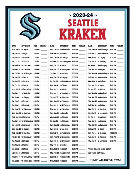 Kraken 2024 Schedule - Ilise Leandra