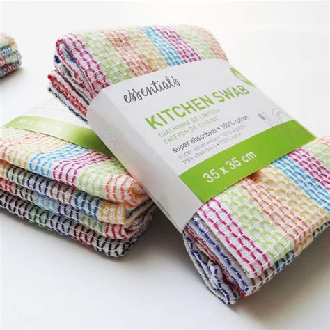 Kitchen Dishcloths 4pcs 11x12 Inches Cotton Kitchen Dish Cloths ...