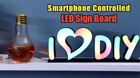 DIY 3D Printed LED Sign Board || Smart LED Sign Board - YouTube