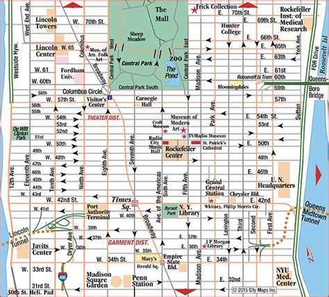 Printable Map Of Midtown Manhattan - Printable World Holiday