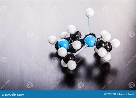 Nicotine molecular model stock photo. Image of object - 72512292