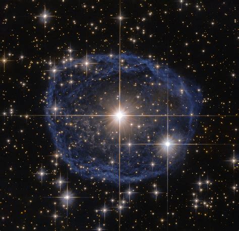 Hubble's Blue Bubble | A large blue bubble with a bright sta… | Flickr