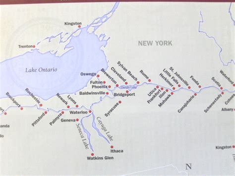 Map Of The Erie Canal - United States Map