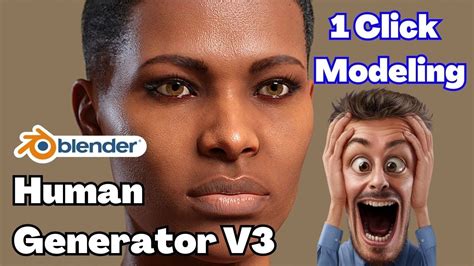 Make Any 3D Realistic Human Model in blender | Blender Human Generator V3 - YouTube