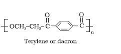 What is the structure of terylene (dacron) ? - 5m03by11