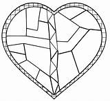 Heart Stained Glass coloring Page  Download Print Or Color Online For sketch template