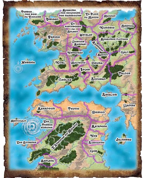 Bienvenue sur le Wiki Golarion - Wikis Pathfinder-fr | Carte du monde ...