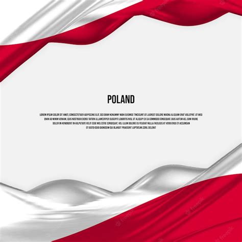 Premium Vector | Poland flag design. waving poland flag made of satin ...