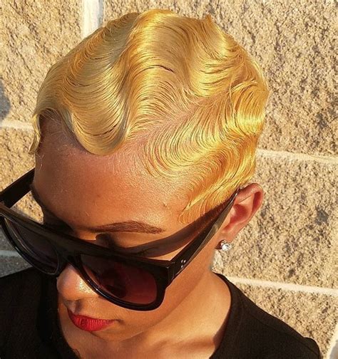 Beautiful blonde waves @urstrulynitas - https://blackhairinformation.com/hairstyle-gallery ...