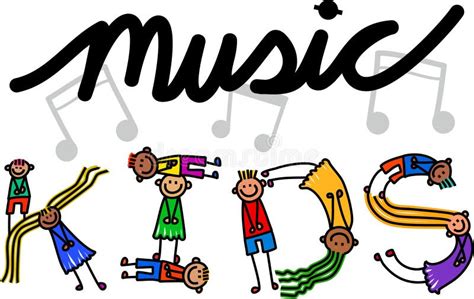 Music Kids Title Text Stock Illustration - Image: 45944707