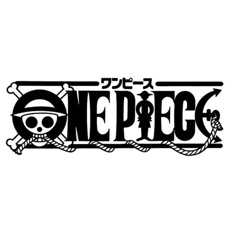 ANIME ONE PIECE LOGO Cartoon Vinyl Decal Black/Silver Car Sticker Car ...