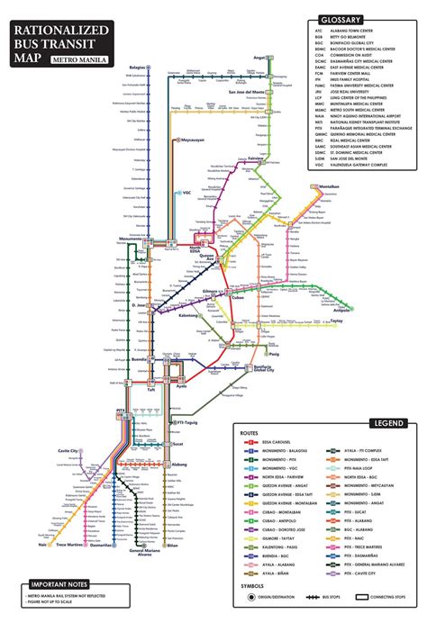 Metro Manila Bus Transit Map | Metro Manila Bus Routes | Public ...