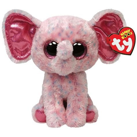 Ty Beanie Boos Ellie Pink Speckled Elephant Regular Plush - Walmart.com - Walmart.com