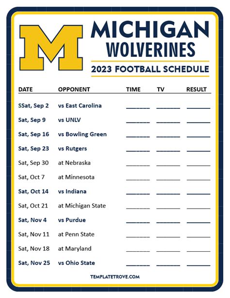 U Of M Schedule 2024 Printable - Tarah Francene