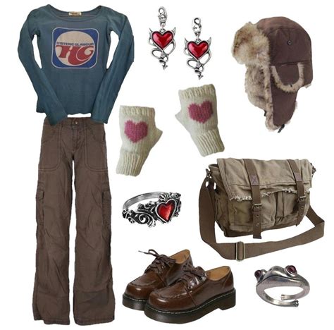 Ushanka, handwarmers, oxford shoes, frog ring, heart ring, | Stylish outfits, Fashion outfits ...