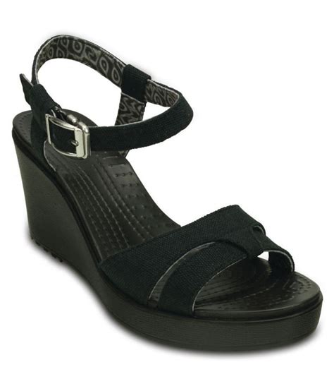 Crocs Black Wedges Heels Price in India- Buy Crocs Black Wedges Heels ...