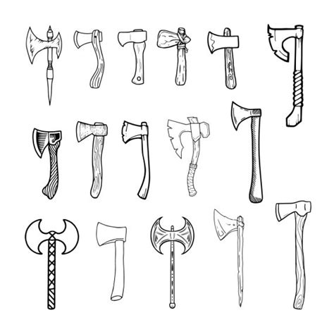 Axe Tattoo Set Vector (EPS, SVG) | OnlyGFX.com