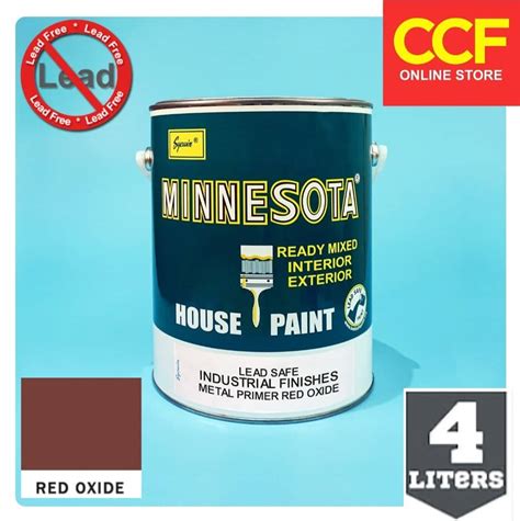 Minnesota Metal Primer Red Oxide Paint 4 Liters | Lazada PH