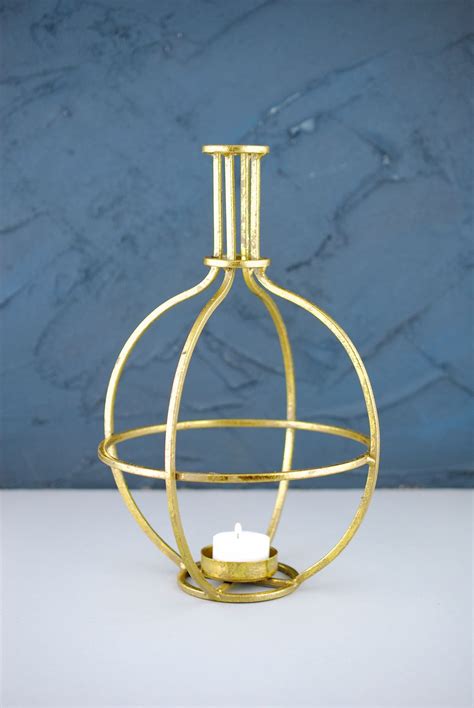 Gold Vase Tealight Holder Large | Tea light holder, Tea lights, Candle holders