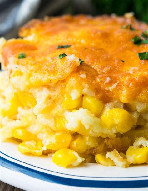 Paula Deen Corn Casserole-Crazy Delish Creamy Custard Corn Casserole | TX Tumbleweed | Copy Me That