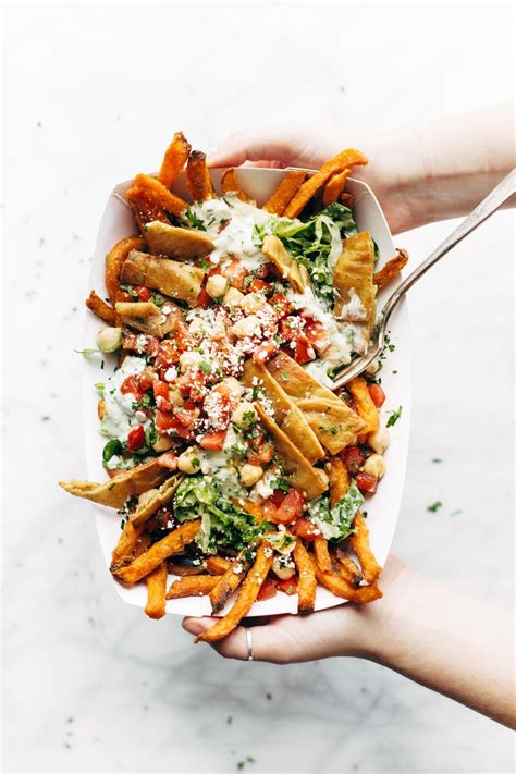 Loaded Mediterranean Street Cart Fries | Recipe | Vegetarian recipes ...