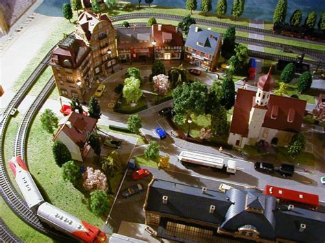 4X8 Marklin HO Scale Model Train Layout