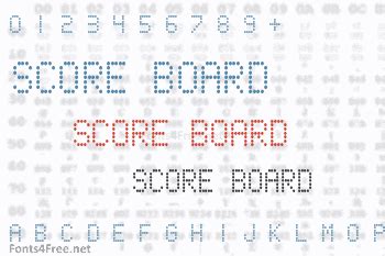 Score Board Font Download - Fonts4Free