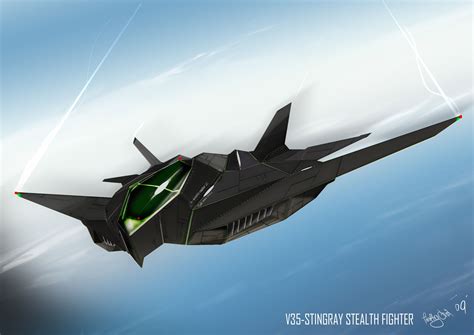 V35 STINGRAY STEALTH FIGHTER by Kronium on deviantART | Fighter, Fighter jets, Jet