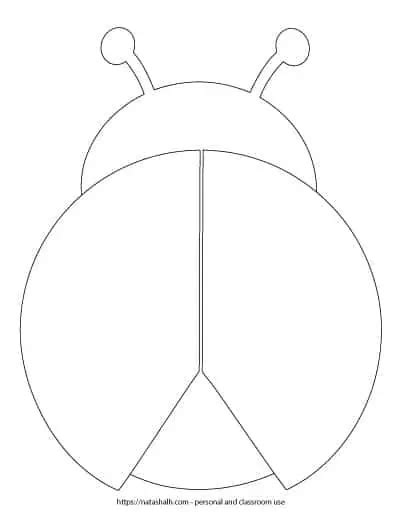 9 Free Printable Ladybug Templates (cute for coloring & crafts!) | Ladybug crafts, Ladybug ...