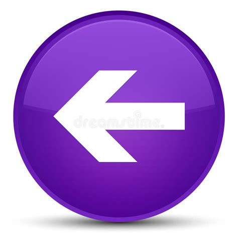 Back Arrow Icon Special Purple Round Button Stock Illustration ...