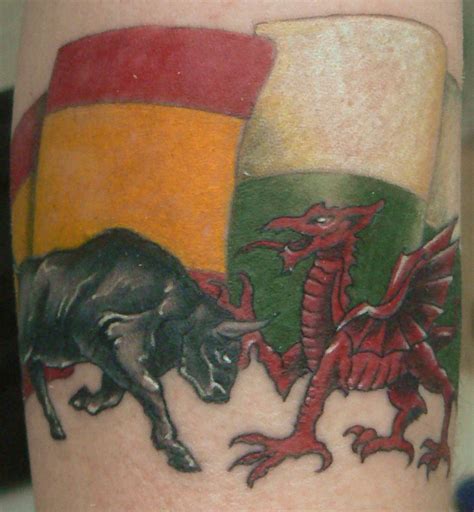 welsh flag tattoo - group picture image by tag - keywordpictures.com | Flag tattoo, Welsh flag ...