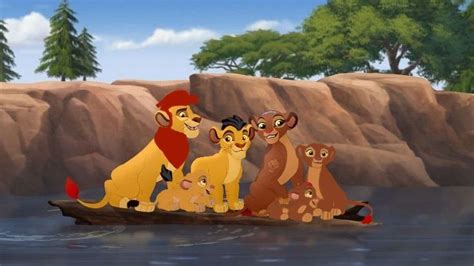 Kion and Rani with Their Lion King Cubs