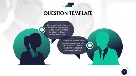 Creative Question and Answer Free PowerPoint Template