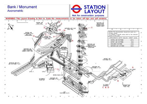 Bank station layout map: 2023 update! : r/london