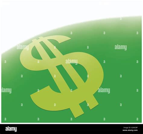 Dollar sign on green and white background Stock Photo - Alamy