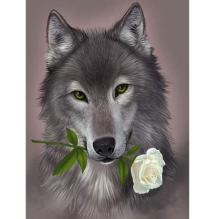 Diamond Painting Flower Animals, Full Image - Painting