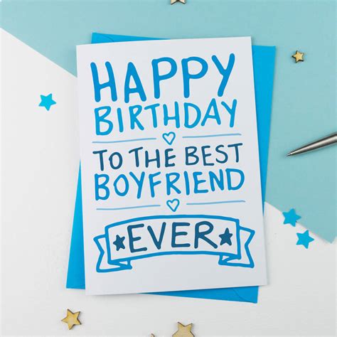 happy birthday boyfriend card by a is for alphabet | notonthehighstreet.com