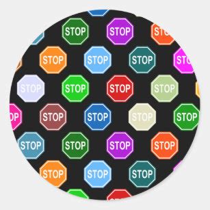 Stop Sign Stickers | Zazzle CA