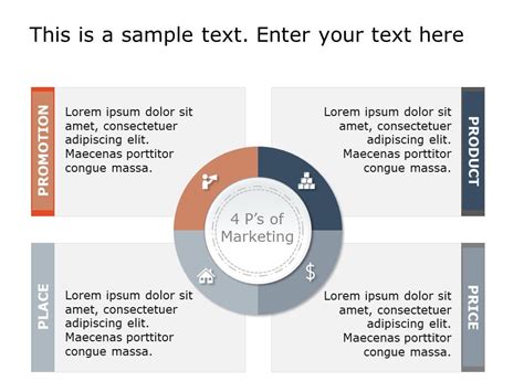 4 P's Marketing PowerPoint Template