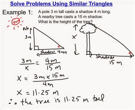 Gr 10 Applied Math: Solving Problems Using Similar Triangles