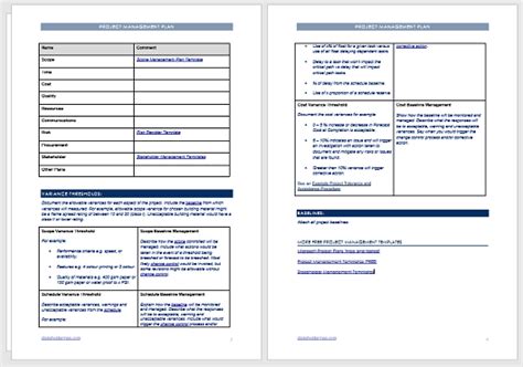 Project Management Plan Template | FREE Download