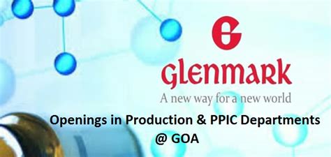 Glenmark Pharmaceuticals Ltd - Multiple Openings in Production & PPIC ...