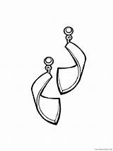 Earring Coloring Pages For Girls earring 9 Printable 2021 0445  sketch template