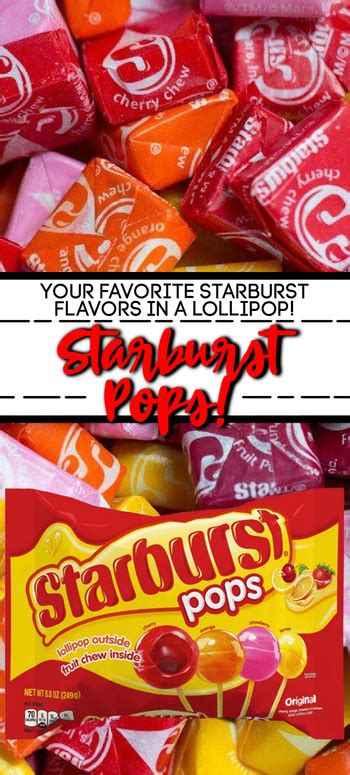 The New Starburst Pops Are Lollipop On The Outside With A Fruit ...