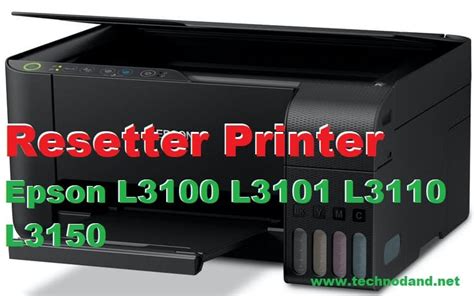 Resetter Printer Epson L3100 L3101 L3110 L3150 Adjustment Program