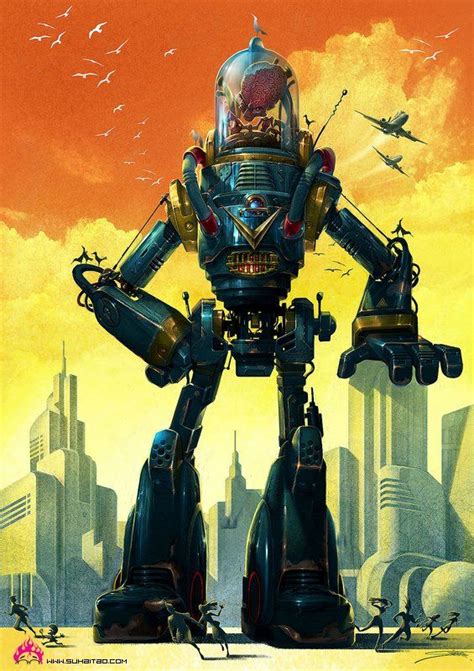 50's Type Robot // Suhaitao | Robot art, Retro futurism, Science ...