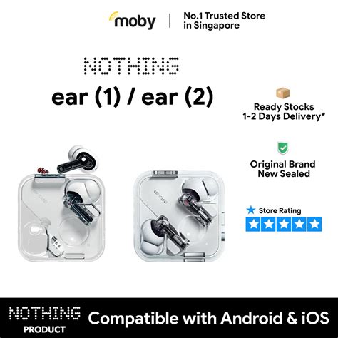 Nothing ear 1 / Nothing ear 2 | Nothing Ear (1) / (2) ANC Active Noise Cancellation TWS Wireless ...