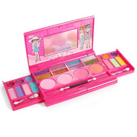 Kids Little Girls Princess Makeup Set Palette With Mirror Make Up Kit Child Toy | eBay